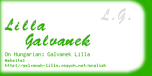 lilla galvanek business card